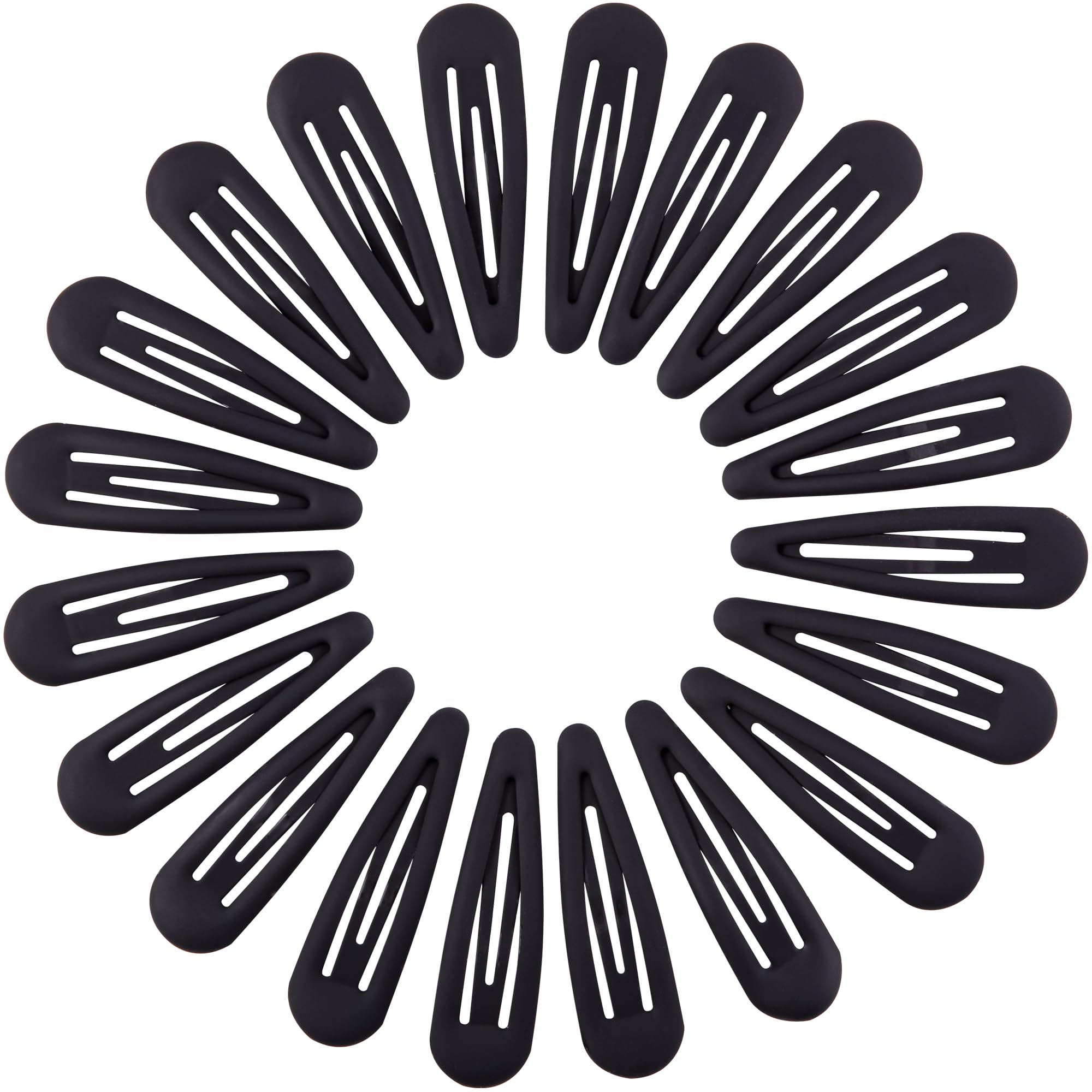 Photo 1 of Cptots Small Hair Barrettes For Women No Slips Metal Snap Clips For Thin And Fine Hair,Matte Black,20 PCS,1.97 x 0.5 Inch.