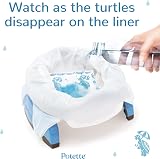Potette Plus 2-in-1 Folding Travel Potty & Toilet Trainer Seat White/Blue view 5