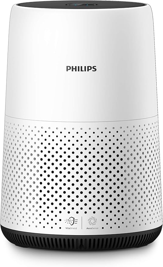 Philips Ac0820 10 Luftreiniger Entfernt Bis Zu 99 9 Der Viren Und Aerosole Aus Der Luft Fur Allergiker Bis Zu 49qm Cadr 190m H Weiss Amazon De Baumarkt