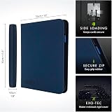 Vault X 12 Pocket Trading Card Zip Binder 480 Cards Blue view 2