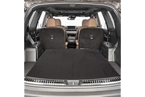 CICMOD Cargo Liner SUV Trunk Protector Guard Waterproof Pet Dog Seat Cover Black Maintenance Mat for Sedans Trucks Vans