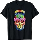 Kettlebell Sugar Skull Weightlifting Exercise Workout T-Shirt