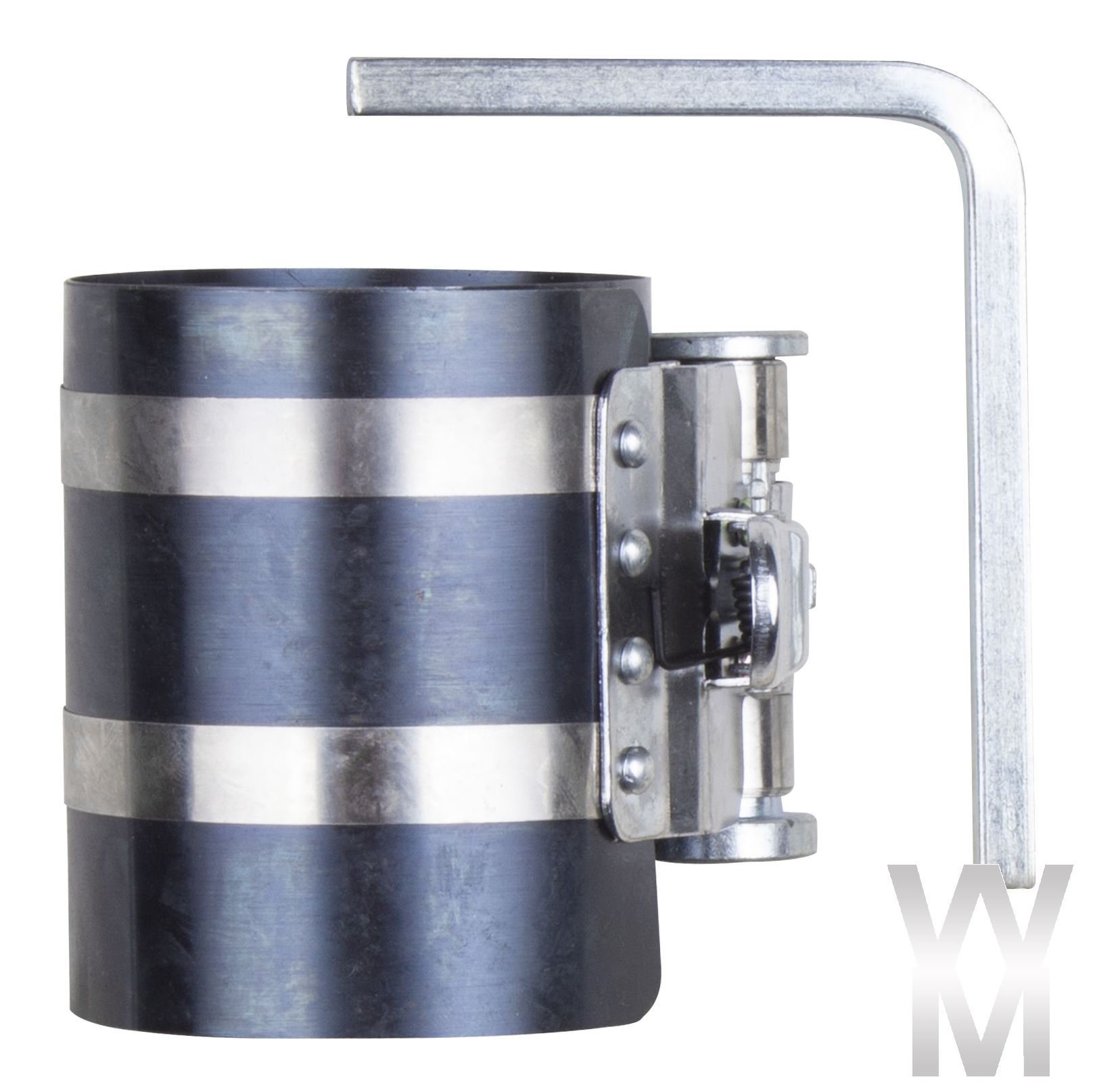 Neilsen CT2195 - Adjustable Piston Ring Compressor 60–175mm Diameter, 75mm Depth, Hex Drive Key Included – Ideal for Engine Rebuild, Cylinder and Piston Ring Installation