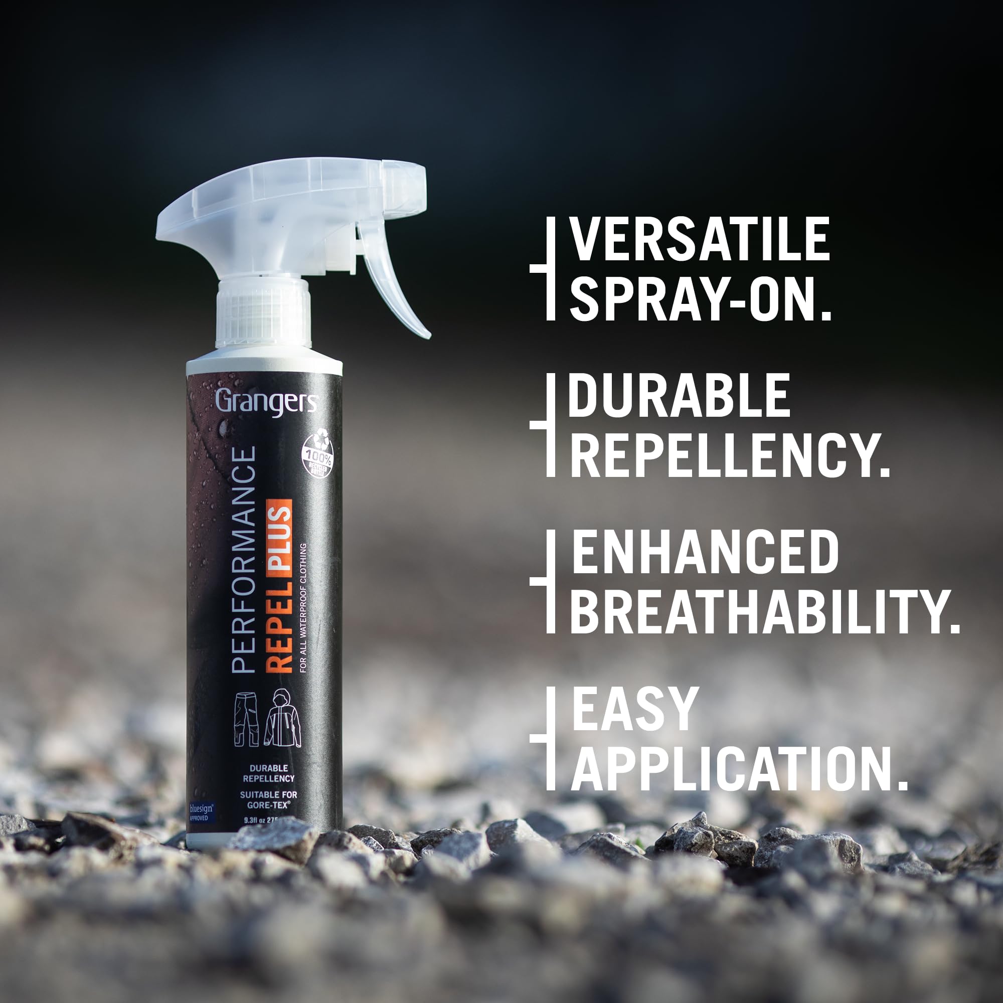 Granger's Performance Repel Plus Waterproofing Treatement, Plastic Spray Bottle, 9.3 oz