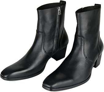 mens heeled dress boots