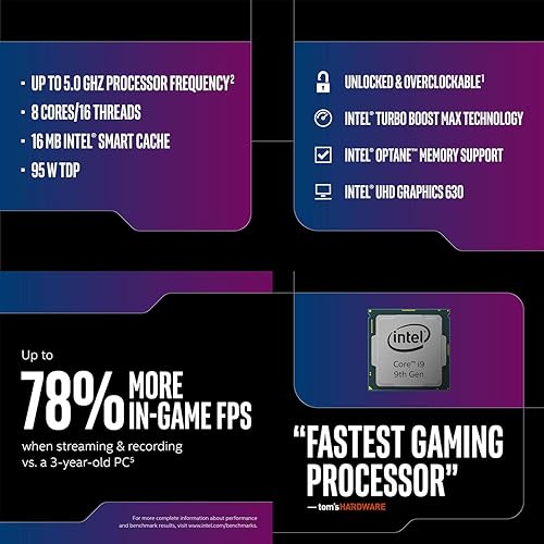 Micro Center Intel Core i9-9900K Desktop Processor Cores up to