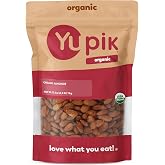 Yupik Organic California Almonds, 2.2 lb (35.2 oz), Non-Gmo, Vegan, Gluten-Free, Good Source Of Protein, Fiber, Iron &amp; Calcium, Low In Carb