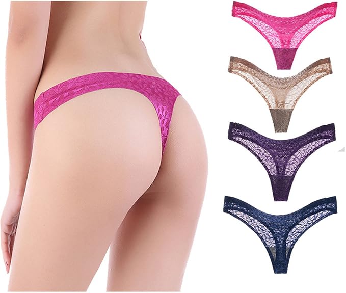 Amazon Co Jp パンティー ひも タンガ ビキニ ショーツ レディース セクシー 紐 ローライズ レディース ショートパンツ 女性下着 4枚セット 服 ファッション小物