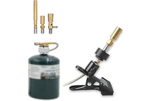 CYBRING 3 Tips Universal Propane Bunsen Burners with Desk Mount for Lab, Jewelry, Glass Blowing, Welding