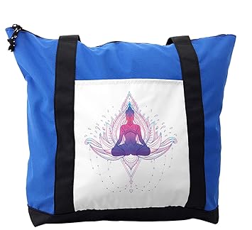 Amazon.com | Lunarable Gypsy Shoulder Bag, Woman on Yoga ...