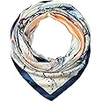 corciova 35 x 35 Large Square Hair Scarf for Women Silk Like Curly Headband Tie Sleeping at Night Fashion Bandana Headscarf