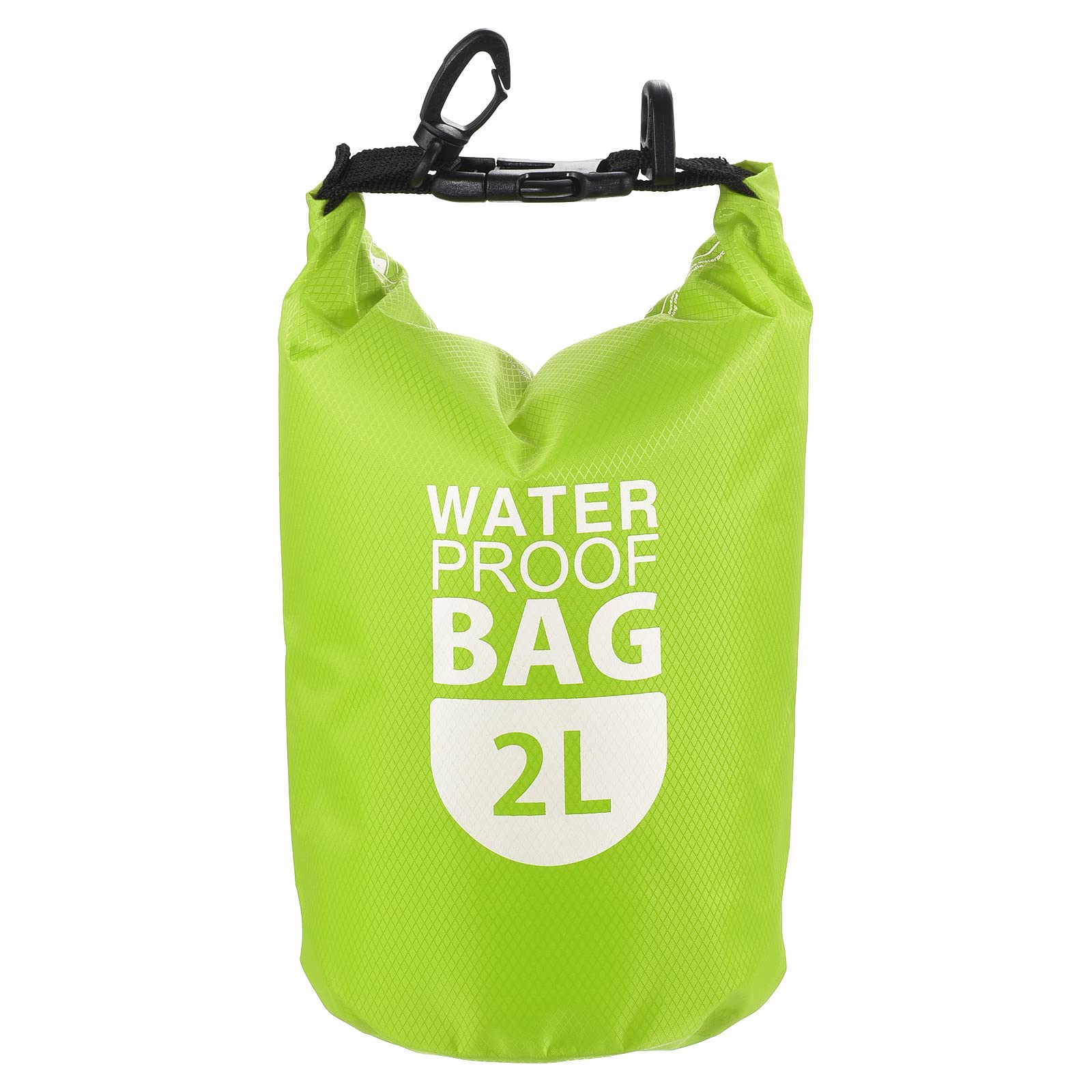 PATIKIL Floating Waterproof Dry Bag, 2L Outdoor Float Dry Bag Roll Backpack with Clear Window for Boating Rafting Kayaking, Green