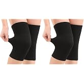 JUMISEE (One Pair Cotton Knee Sleeves for Knee Support, Circulation Improvement &amp; Pain Relief Compression Knee Brace