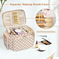 Large Makeup Bag, Portable Travel Makeup Bag