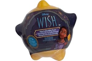 Just Play Disney Wish Mini Collectible 3-inch Plush Toy in Wishing Star Blind Bag Inspired Capsule, Officially Licensed Kids Toys for Ages 2 Up