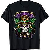 Mardi Gras Costume Sugar Skull Carnival New Orleans Trip T-Shirt