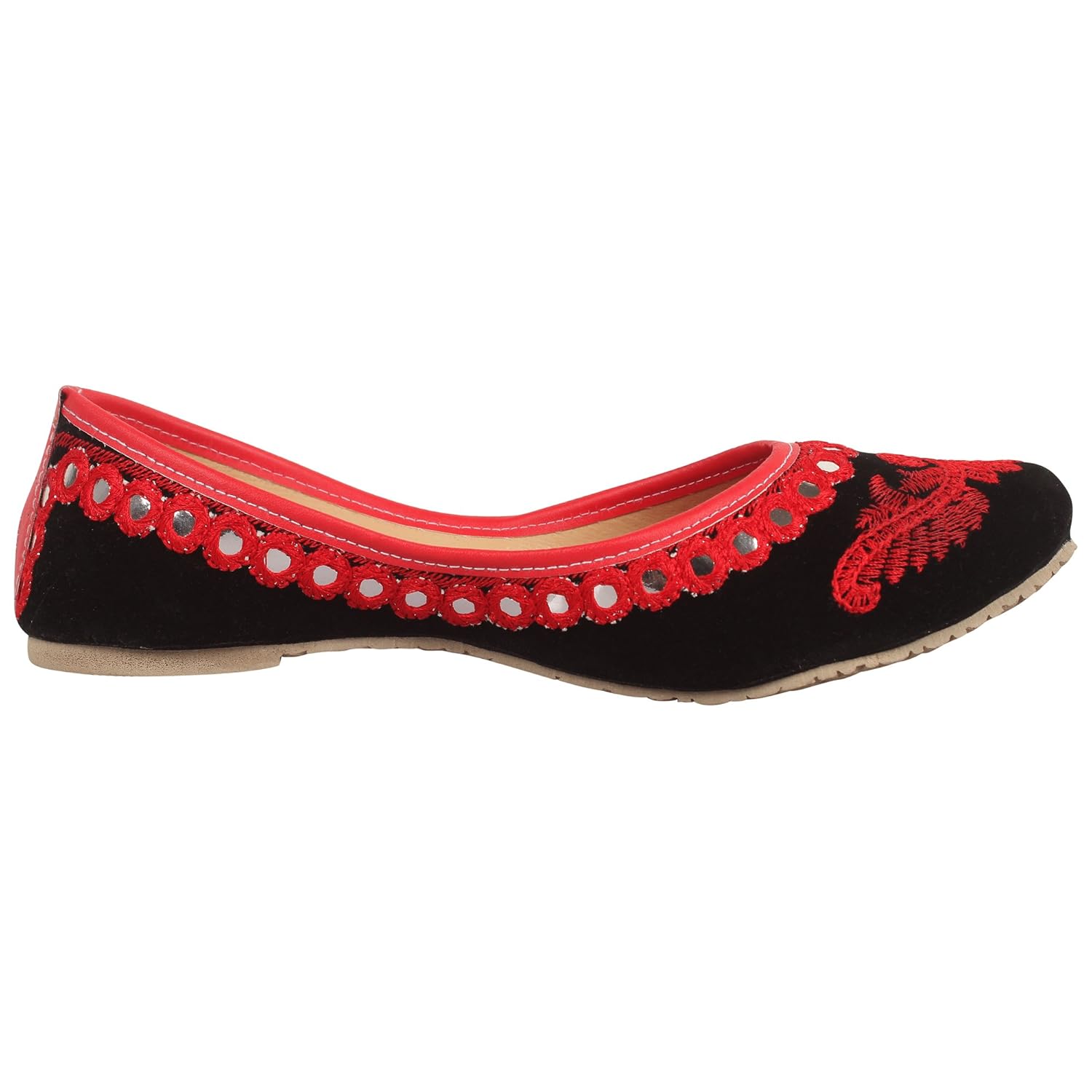 dfr women's velvet jutti