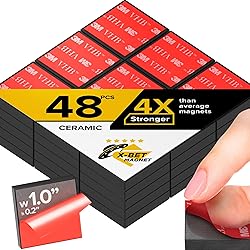Strong Ceramic Square Magnets With Adhesive Backing