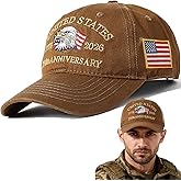 Rotamora 250th Anniversary USA Hat for Man United States America 250 Anniversary Hat 1776-2026 Year Patriot Baseball Caps