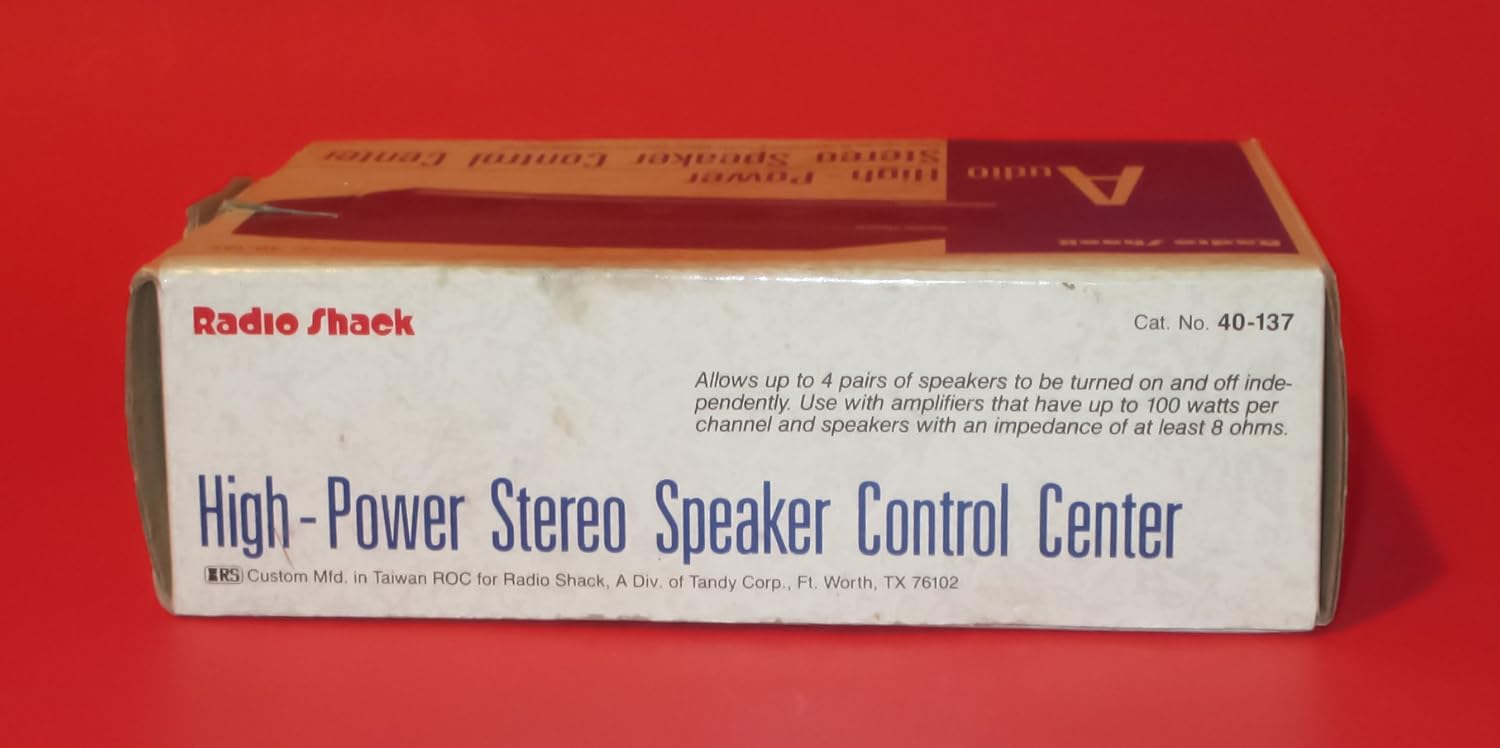 radio shack high power stereo speaker control center