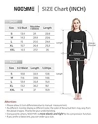 NOOYME Thermal Underwear for Women Base Layer Women