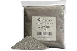 LE LEMATEC Brown Corundum Abrasive Blasting Media #220 - Rust Remover for Metal Surface Prep, Coating Removal & Cleaning for Sandblasters & Sandblaster Equipment, 2.2lbs Starter Bag