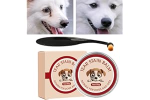 Puppy Tear Stain Remover,40g Cleaning Ointment with Brush | Cat Tear Stain Remover,for Pet Daily Care Grooming Salon Vet Clin