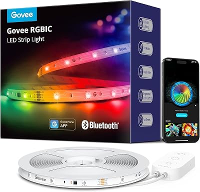 Tira LED 5M, Luces LED RGBIC con Control por Segmentos,Sync de Música