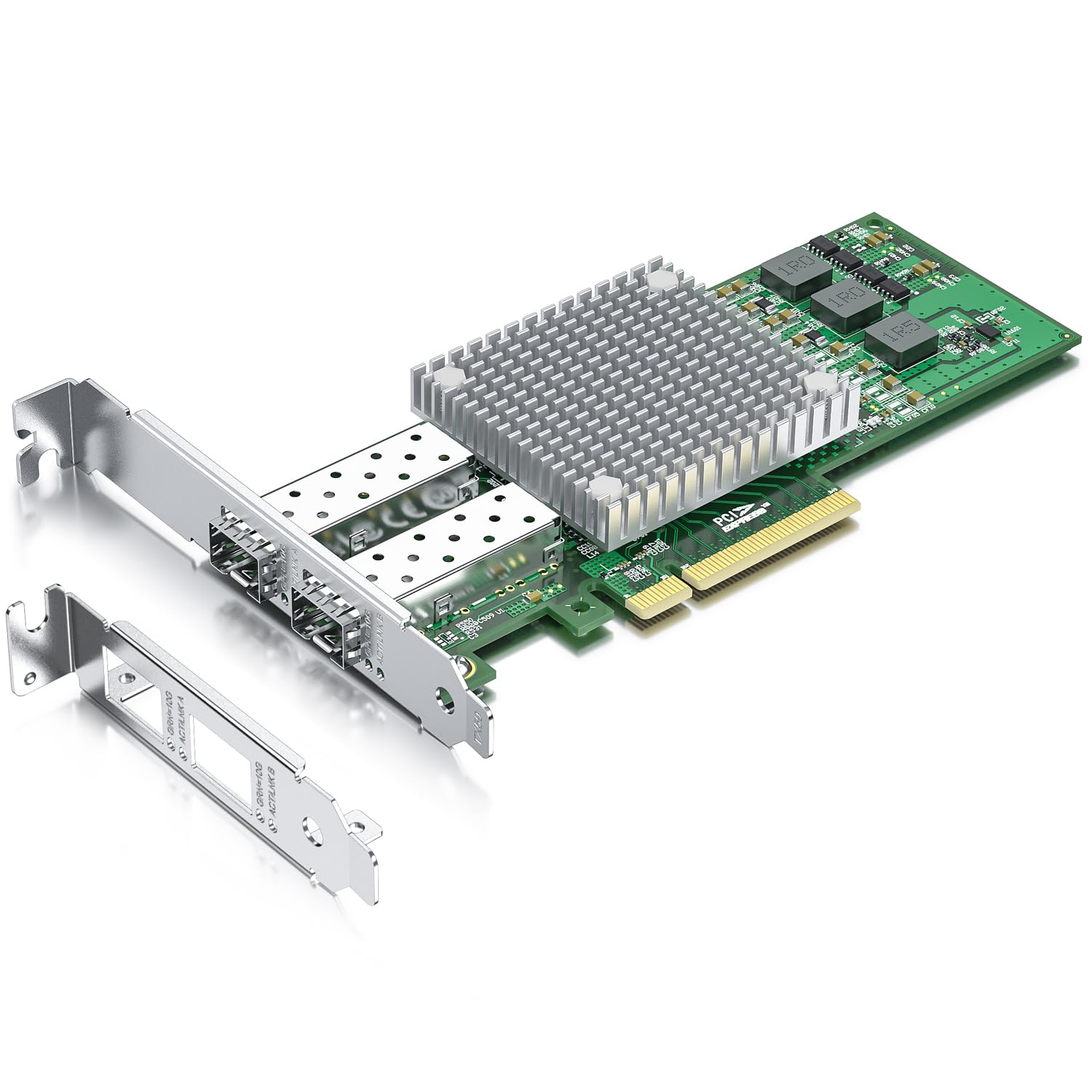 H!Fiber.com 10G NIC,Dual SFP+,10GbE Ethernet network card,BCM57810S Chipset,support Windows Server/Linux/VMware (not support X11, MAC)