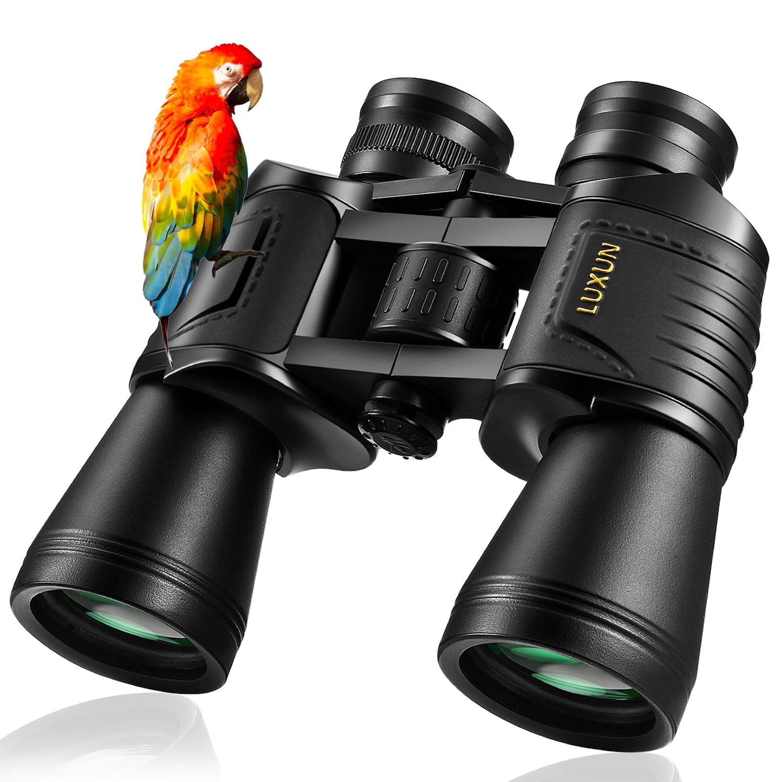 LUXUN 10X50 Binoculars for Adults, Ideal for Nature Observation, Wildlife, Birdwatching, Sports, Concerts, Black