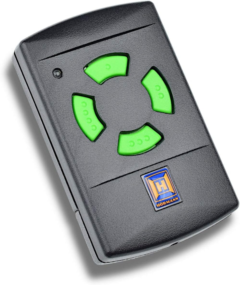 Hörmann HSM4 437230 Handheld Transmitter (Range Approx. 20 m, Frequency 26.975 MHz, Self-Learning Coding, for Garage Door, Driveway Gate, Front Door, etc.)