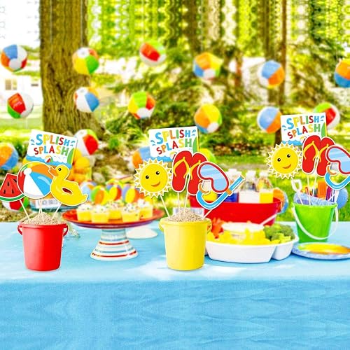 15-Piece Summer Pool Party Centerpiece Sticks - Table Toppers For Beach, Birthday, Baby Shower Decor - View #12