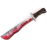 CASA CLAUSI Halloween Machete Prop Horror Cosplay Costume Accessory Kid | Bloody Design Prop Machete Is Ideal Halloween Machete Costume Prop, Perfect Machete Accessory To Your Halloween Party Look