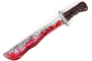 CASA CLAUSI Halloween Kid Machete Bloody Machete Deluxe Costume Cosplay Horror Accessory