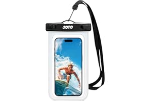 JOTO Universal Waterproof Pouch Case for iPhone 16 15 14 13 Plus Pro Max, IPX8 Cellphone Dry Bag 12 11 Pro Max XR X 8 7 6S Plus SE, Galaxy S23 S22 S21 S20+ S20 S10 Plus Note, Pixel up to 7" -Clear