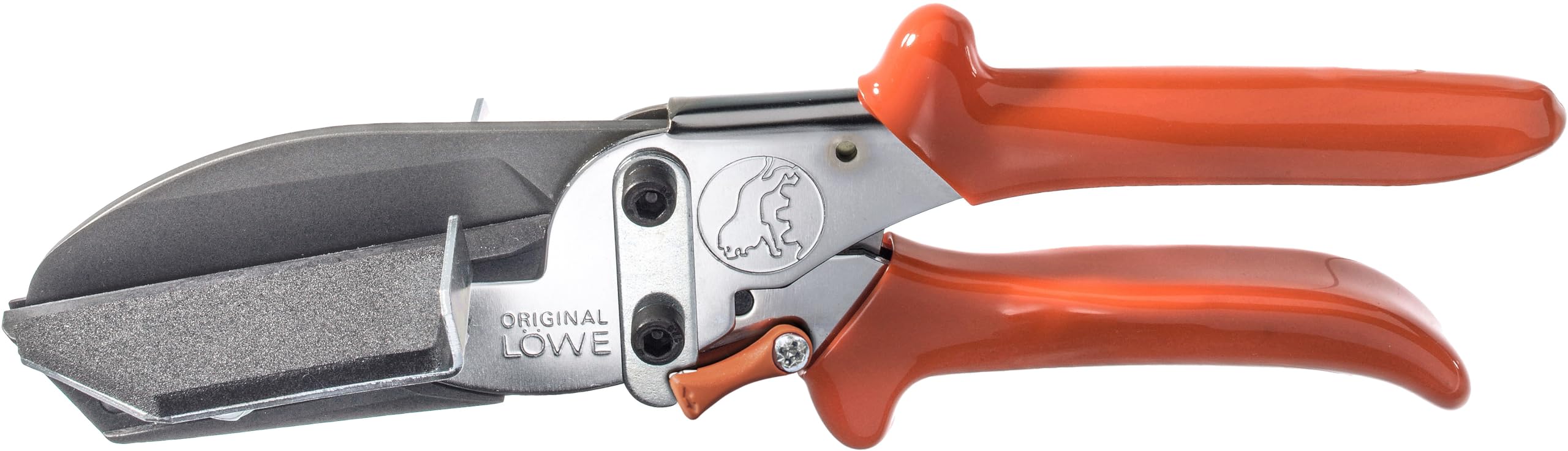 Original LÖWE Professional Cable Duct Scissors 3.606/HÜ with Lever Transmission and 90 Degree Stops for Professional use - for Precise cuts on Plastic Strips, Cable ducts, PVC Cables, Metal