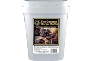 THUNBEST DPD The German Horse Muffin All Natural Horse Treats - 14 Pound Bucket