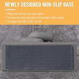 Omoojee Cute Door Stopper Wedge Gray Non-Slip Patented Vinyl Keep Doors Open view 5