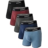 5Mayi Mens Underwear Boxer Briefs for Men Viscose Underwear Comfortable Midrise Undergarments with Open Fly