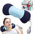 Adjustable Inflatable Neck-Stretcher, Canada Designed Cervical Traction Device for TMJ Pain Relief, Odorless Memory Foam Neck Pillow, Ergonomic Neck and Shoulder Relaxer, Christmas Birthday Gift