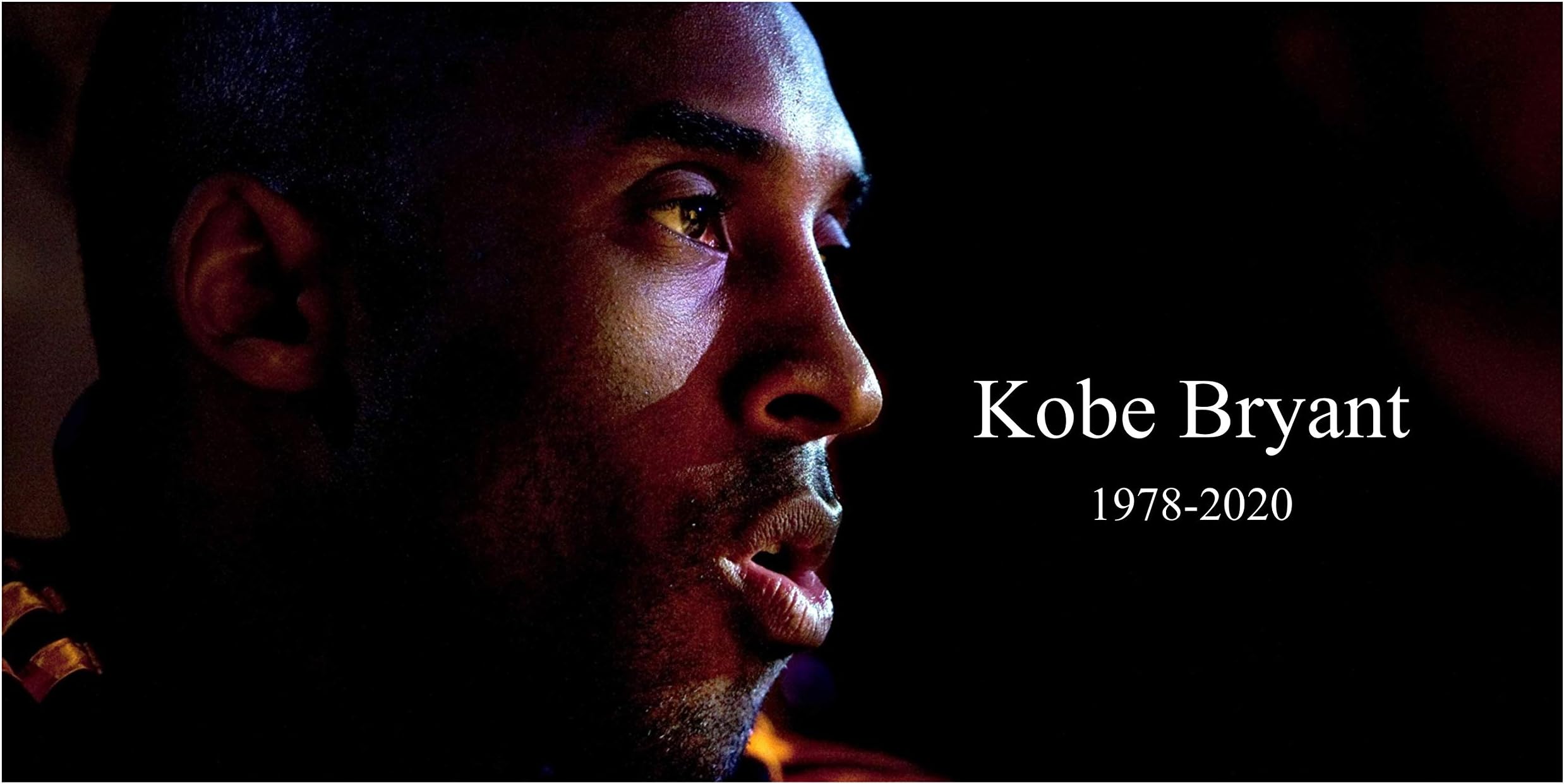 Kobe Bryant 1978-2020 - Huge 19"x10" Poster