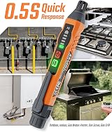 TopTes PT177 Natural Gas Detector Portable Gas Leak Sensor Orange view 3