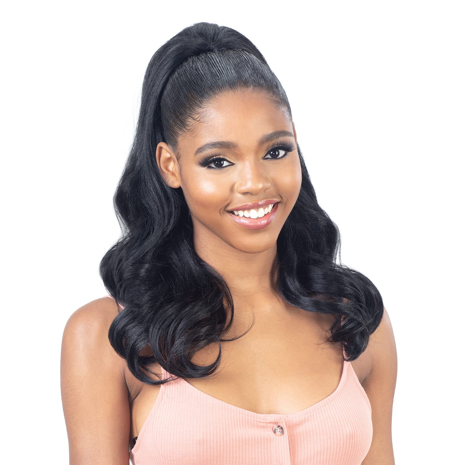 FreeTress Equal Drawstring Ponytail Natural Me Natural Bouncy Curl (1)