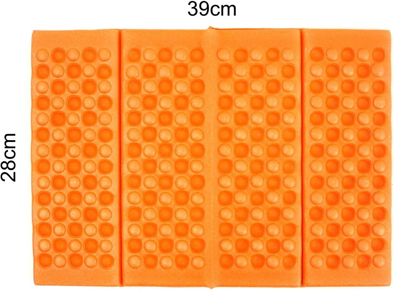 Lomo Folding Sit Mat Camping (Orange) Waterproof Seat Pad for Outdoors Camping Festival Hillwalking - Image 4