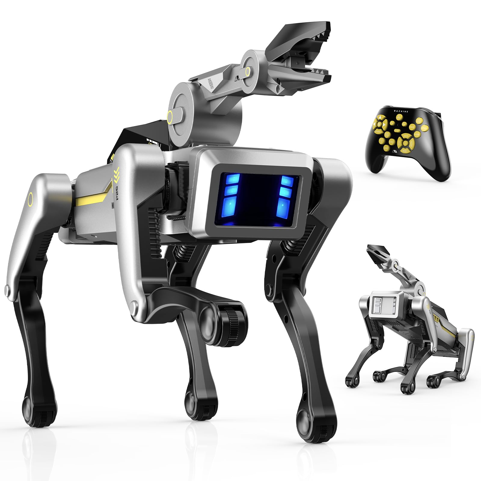 Photo 1 of **SOLD FOR PARTS* EVADA Smart Robot Dog Robotic Puppy Dog with Clamp Arm, 20+ Interactive Voice Commands Actions Programming AI for gripping STEM Pet, Durable Fast Rechargeable Companion for Kids Adults