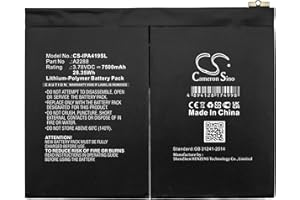 FYIOGXG Cameron Sino Battery for A2072, A2316, A2324, A2325, iPad 13.1, iPad 13.2, iPad Air 4, iPad Air 4 10.9" 2020 PN: A2288 7500mAh / 28.35Wh