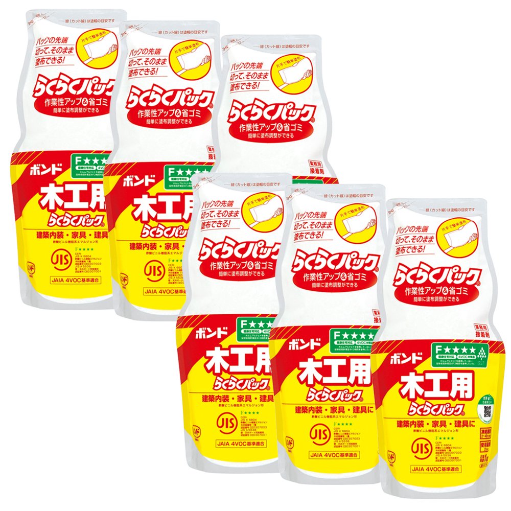 コニシ ボンド 木工用(ポリ袋) らくらくパック 1kg 6袋入り #40168商品画像