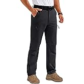 TACVASEN Men's Hiking Pants Lightweight Quick Dry Water Resistant Travel Work Fishing Pants Outdoor 6 Pockets
