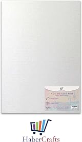 Habercrafts 9x12 Inch Canvas Panels 5 Pack 100% Cotton Primed Ready to Use view 6
