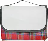Armo Extra Large Tartan Picnic Blanket Waterproof 200x150cm Red view 3